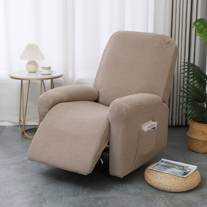 Juno Collection | Recliner Chair Cover with Side Pocket for Enhanced Comfort