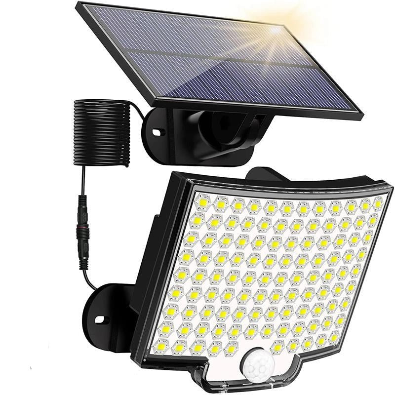 Solar Outdoor Light | 106 LED Motion Sensor with Adjustable Modes | Energy-Efficient Illumination for Gardens and Driveways