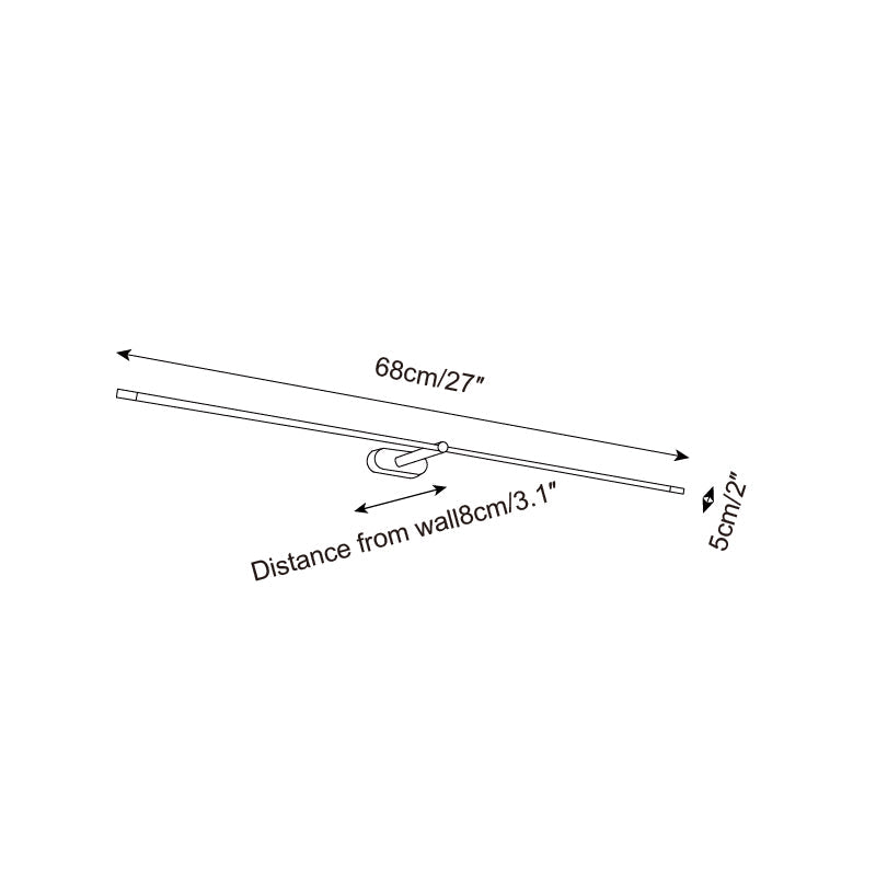 Metal Picture Light with Integrated LED 27-Inch to 50-Inch Artwork Accent Fixture Warm Glow for Gallery Walls & Hallways Modern Slim Profile