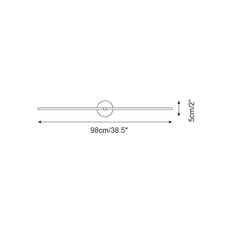 LED Linear Wall Light Fixture Slim Modern Double-Bar Design for Hallway Bedroom Bathroom Vanity Contemporary Indoor Accent Lighting