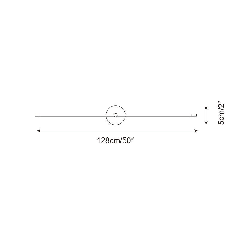 LED Linear Wall Light Fixture Slim Modern Double-Bar Design for Hallway Bedroom Bathroom Vanity Contemporary Indoor Accent Lighting
