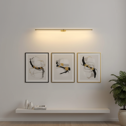 Metal Picture Light with Integrated LED 27-Inch to 50-Inch Artwork Accent Fixture Warm Glow for Gallery Walls & Hallways Modern Slim Profile