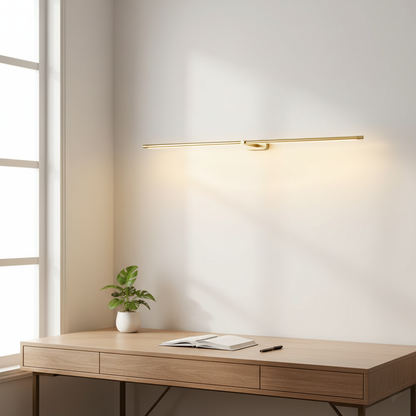 Metal Picture Light with Integrated LED 27-Inch to 50-Inch Artwork Accent Fixture Warm Glow for Gallery Walls & Hallways Modern Slim Profile
