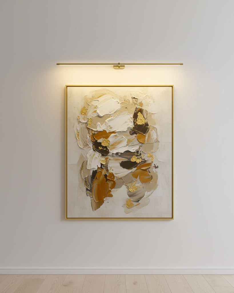 Metal Picture Light with Integrated LED 27-Inch to 50-Inch Artwork Accent Fixture Warm Glow for Gallery Walls & Hallways Modern Slim Profile