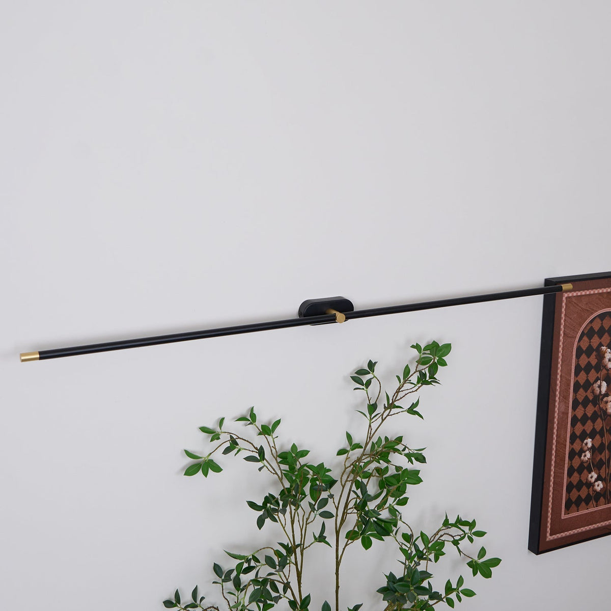 Metal Picture Light with Integrated LED 27-Inch to 50-Inch Artwork Accent Fixture Warm Glow for Gallery Walls & Hallways Modern Slim Profile