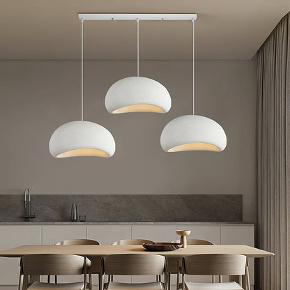 Plafonnier dôme avec câble réglable en hauteur, douille E27, luminaire graduable pour îlot de cuisine et table à manger
