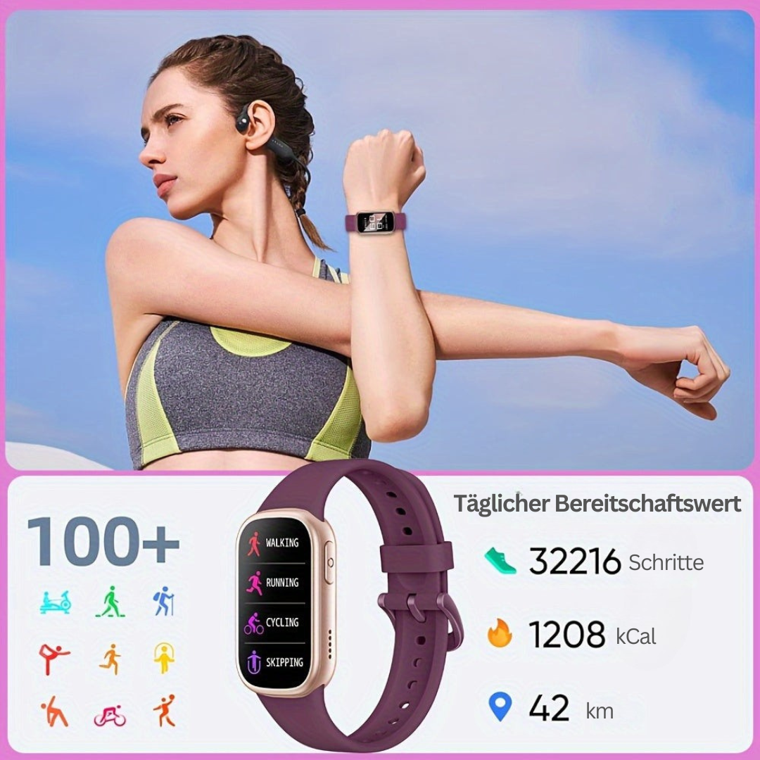 Kids' Fitness Tracker Watch with Phone Connectivity & IP68 Water Resistance for Active Children