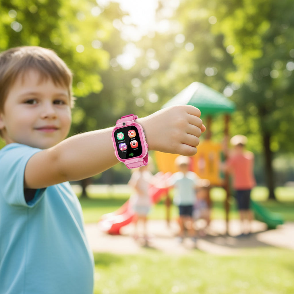 Montre connectée pour enfants | Podomètre interactif avec jeux et lecteur de musique | Outil d'apprentissage ludique pour une activité physique
