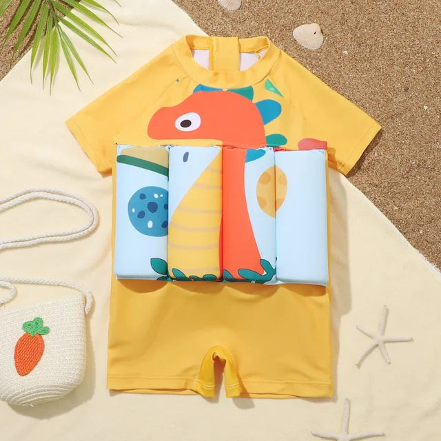 Kids Buoyancy Swimsuit with Adjustable Straps for Pool & Beach Safety – Ages 2-6 Years, Neoprene Float Vest for Toddlers Learning to Swim