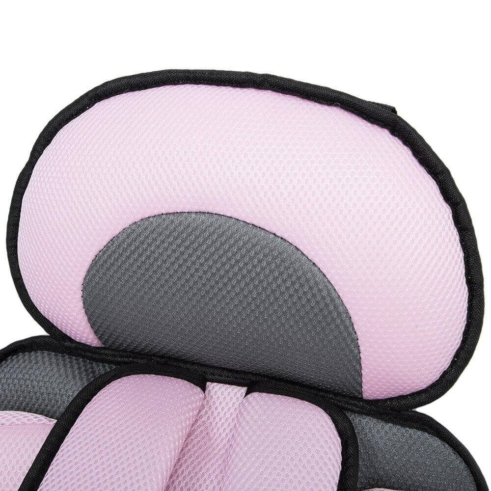 Portable Travel Booster Seat with 5-Point Harness for Toddlers & Kids | Breathable Mesh Cushion | Adjustable Safety Straps for Car & Home