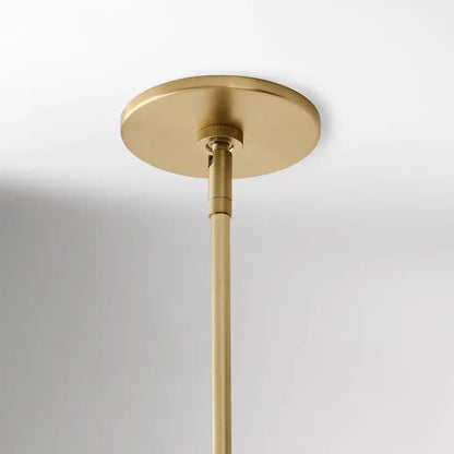Suspension en verre opalin 16 po, finition laiton chaud, plafonnier réglable pour îlot de cuisine, entrée et chambre à coucher