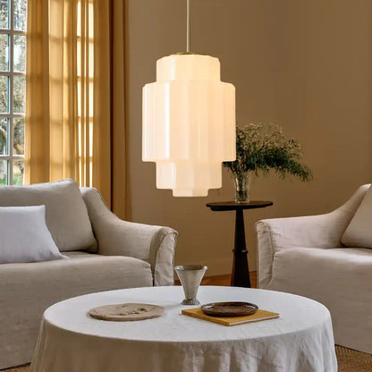 Suspension en verre opalin 16 po, finition laiton chaud, plafonnier réglable pour îlot de cuisine, entrée et chambre à coucher