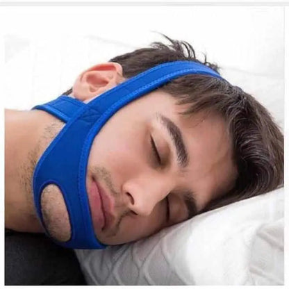Mentonnière anti-ronflement – Bandeau de maintien ajustable en néoprène pour le sommeil