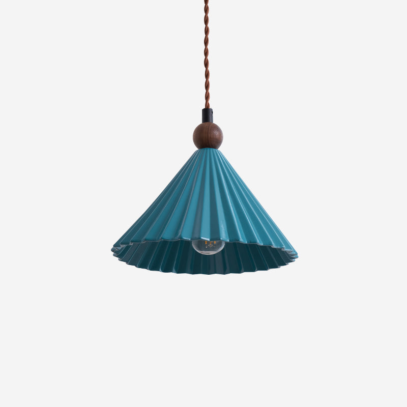 Ceramic Overhead Fixture 7.8 Inch Blue Adjustable Height Hardwired E14 Socket for Kitchen Island Dining Room Breakfast Nook Modern Minimalis