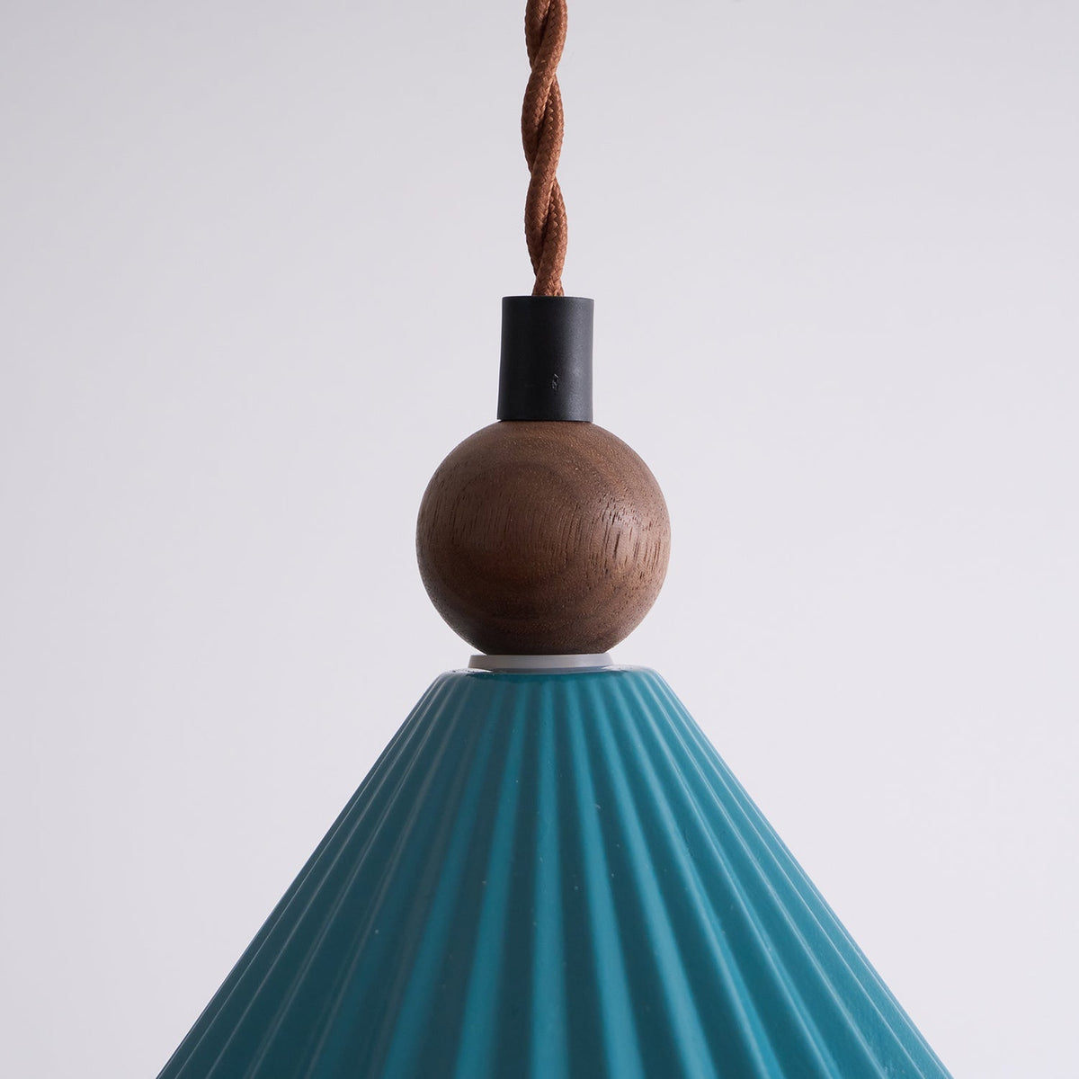 Ceramic Overhead Fixture 7.8 Inch Blue Adjustable Height Hardwired E14 Socket for Kitchen Island Dining Room Breakfast Nook Modern Minimalis