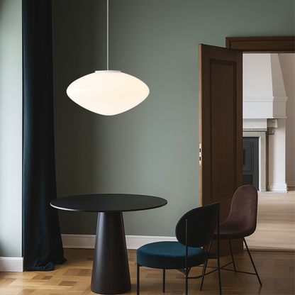 LED Glass Globe Hanging Light Fixture Adjustable Height White Shade for Kitchen Island Dining Room Ceiling Mount E27 Socket Modern Minimalis