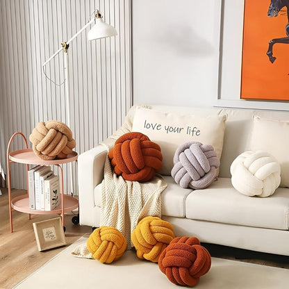 Knot Cushion - Soft Lambswool, Cozy knot Design