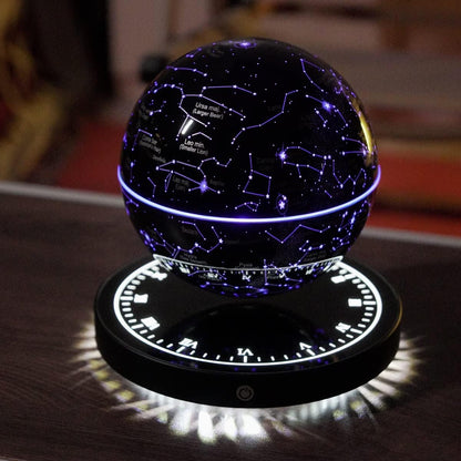Magnetic Levitation Floating Globe Night Light with 360° Rotation Star Map Sphere for Bedroom Office Living Room Desk Decor