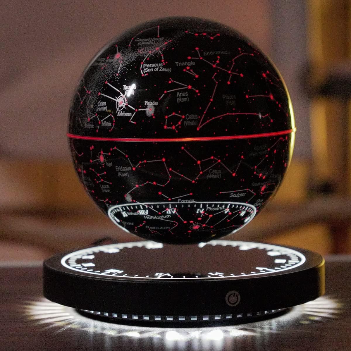Magnetic Levitation Floating Globe Night Light with 360° Rotation Star Map Sphere for Bedroom Office Living Room Desk Decor
