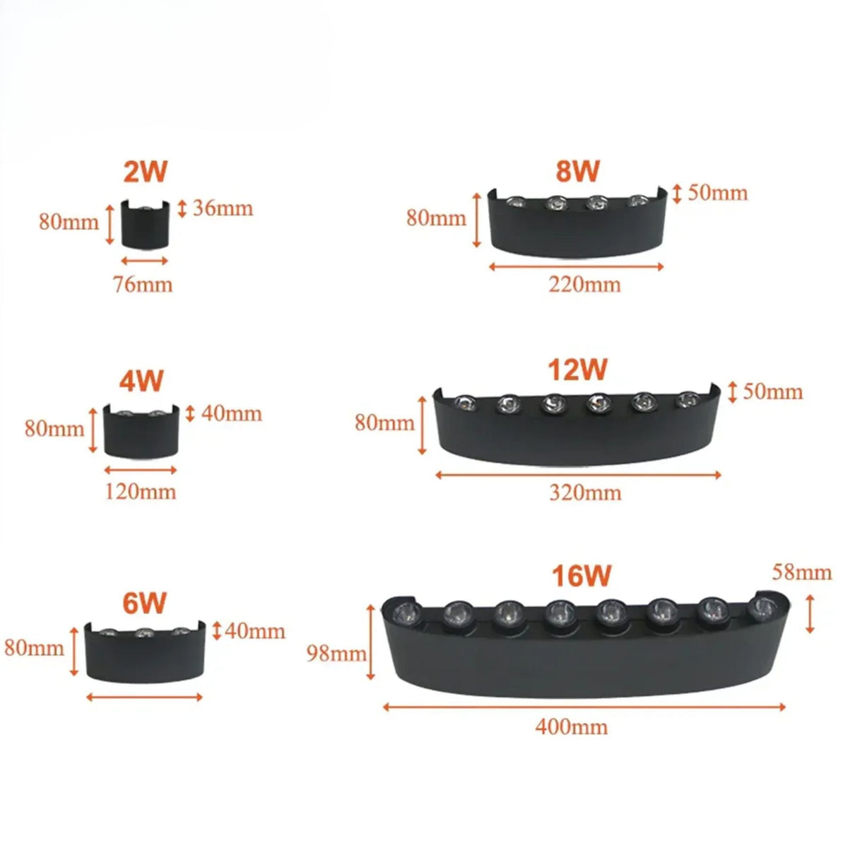 Modern LED Wall Sconce for Indoor & Outdoor Use – Sleek IP65 Weatherproof Fixture in White or Black Finish