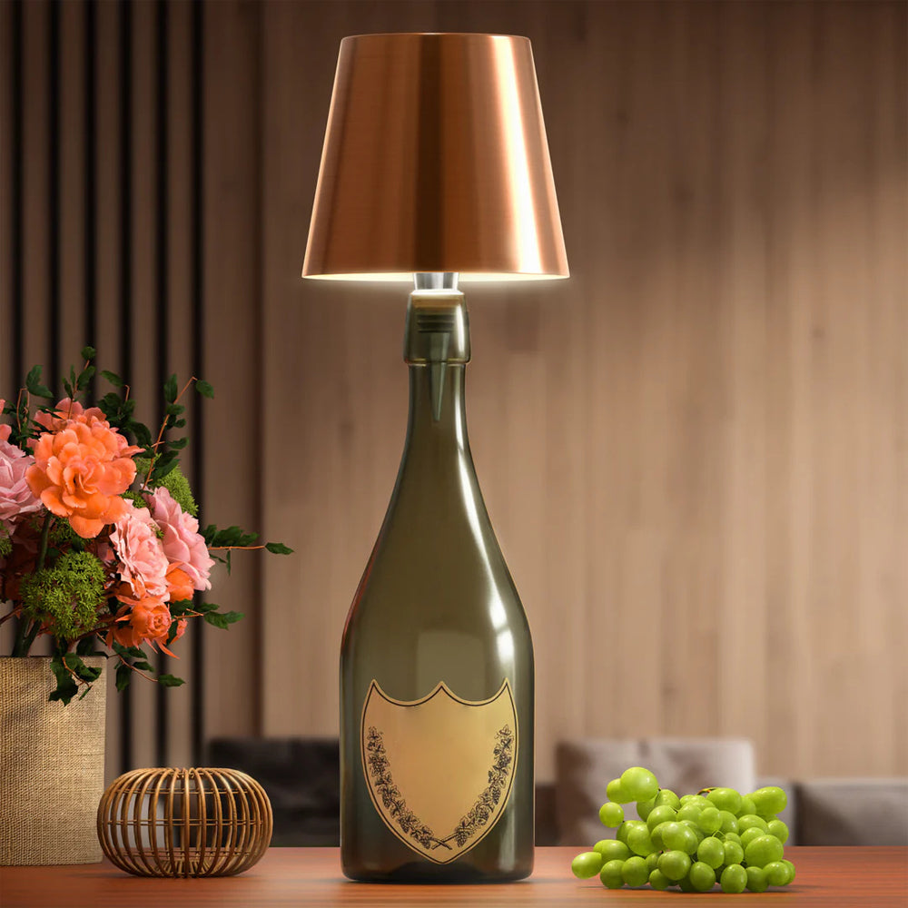 Touch-Controlled LED Accent Lamp with Iron Base – Cordless Desk Light for Nightstands, Home Office, Bedroom & Living Room Decor