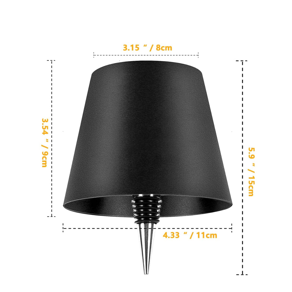 Touch-Controlled LED Accent Lamp with Iron Base – Cordless Desk Light for Nightstands, Home Office, Bedroom & Living Room Decor