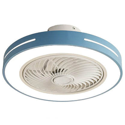 Indoor Fan with Integrated Lighting 24-Inch Diameter Acrylic Blade Assembly Adjustable Speed and Brightness for Bedrooms Living Rooms Dining