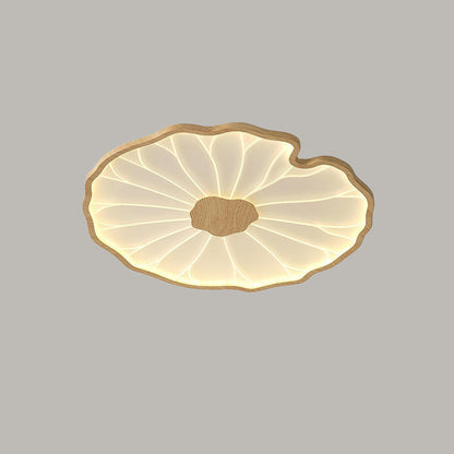 Plafonnier LED encastré à motif de feuilles organiques, acrylique, largeur de 30 à 135 cm, luminaire extra-plat pour chambre, salon, couloir, éclairage d'ambiance moderne