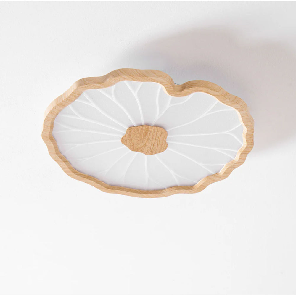 Plafonnier LED encastré à motif de feuilles organiques, acrylique, largeur de 30 à 135 cm, luminaire extra-plat pour chambre, salon, couloir, éclairage d'ambiance moderne