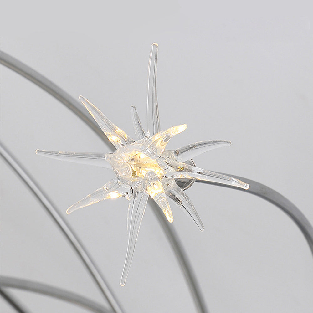 Plafonnier LED semi-encastré en métal et verre, 60-115 cm de diamètre, pour chambre, salon, salle à manger, luminaire intérieur moderne, 45W intégré