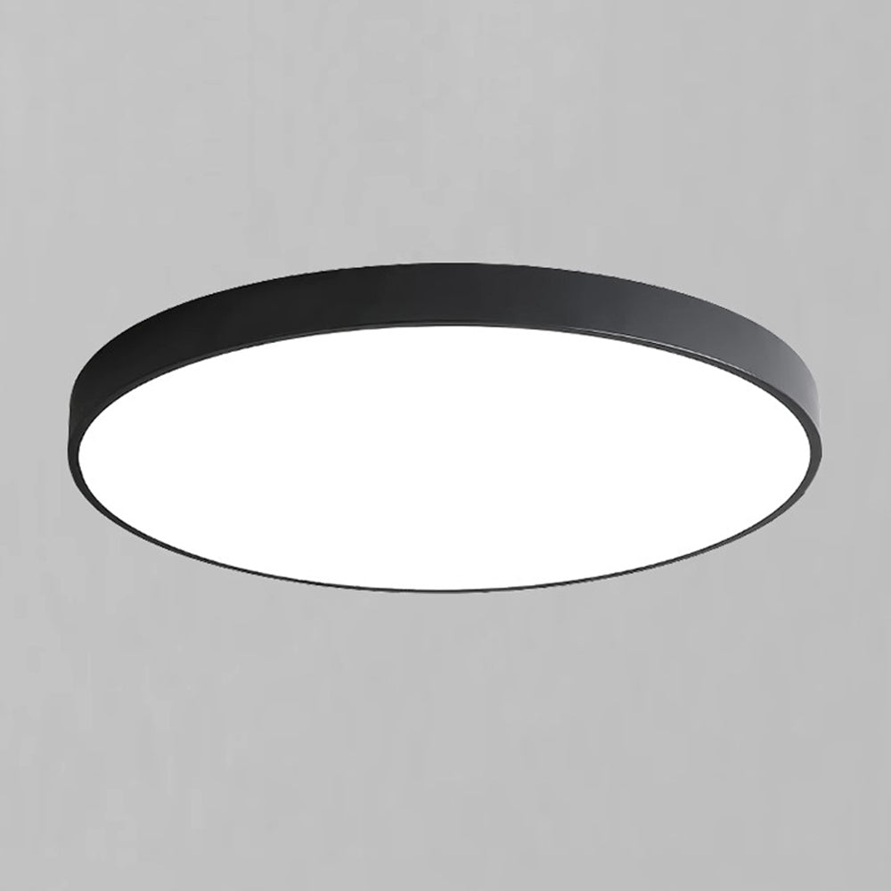 Plafonnier LED extra-plat 16 pouces rond en acrylique pour chambre, salon, cuisine, design contemporain ultra-fin, économie d'énergie