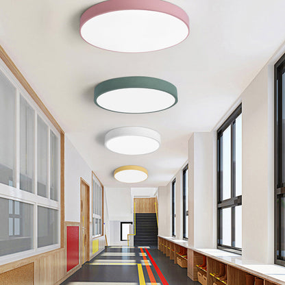 Plafonnier LED extra-plat 16 pouces rond en acrylique pour chambre, salon, cuisine, design contemporain ultra-fin, économie d'énergie