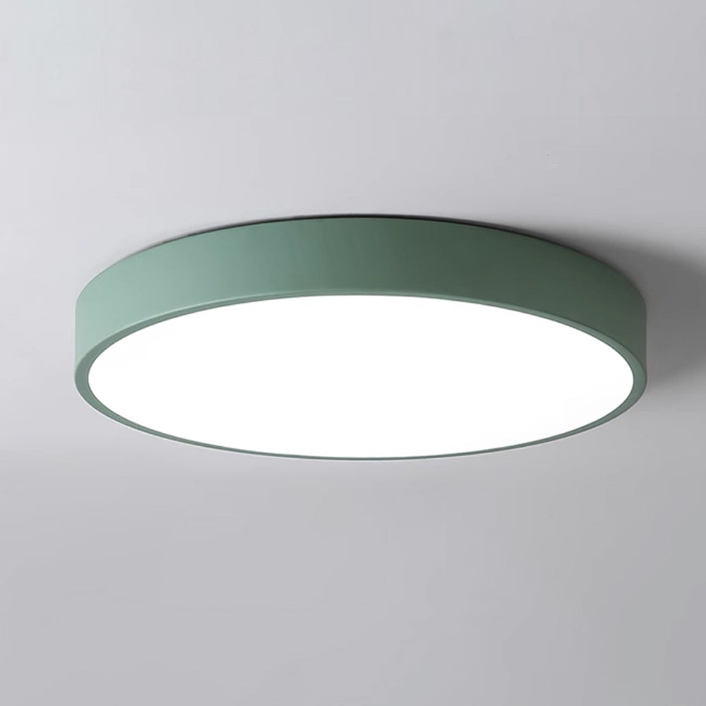 Plafonnier LED extra-plat 16 pouces rond en acrylique pour chambre, salon, cuisine, design contemporain ultra-fin, économie d'énergie