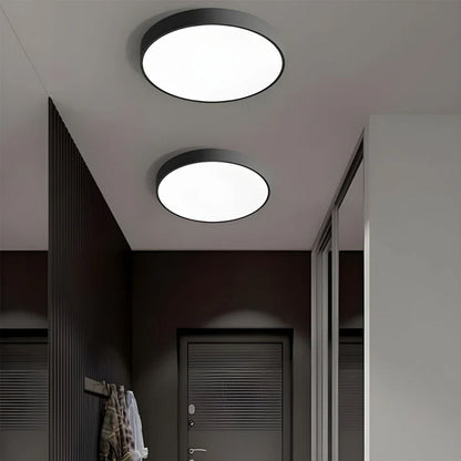 Plafonnier LED extra-plat 16 pouces rond en acrylique pour chambre, salon, cuisine, design contemporain ultra-fin, économie d'énergie