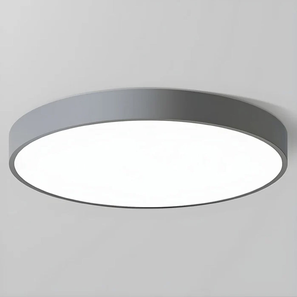 Plafonnier LED extra-plat 16 pouces rond en acrylique pour chambre, salon, cuisine, design contemporain ultra-fin, économie d'énergie