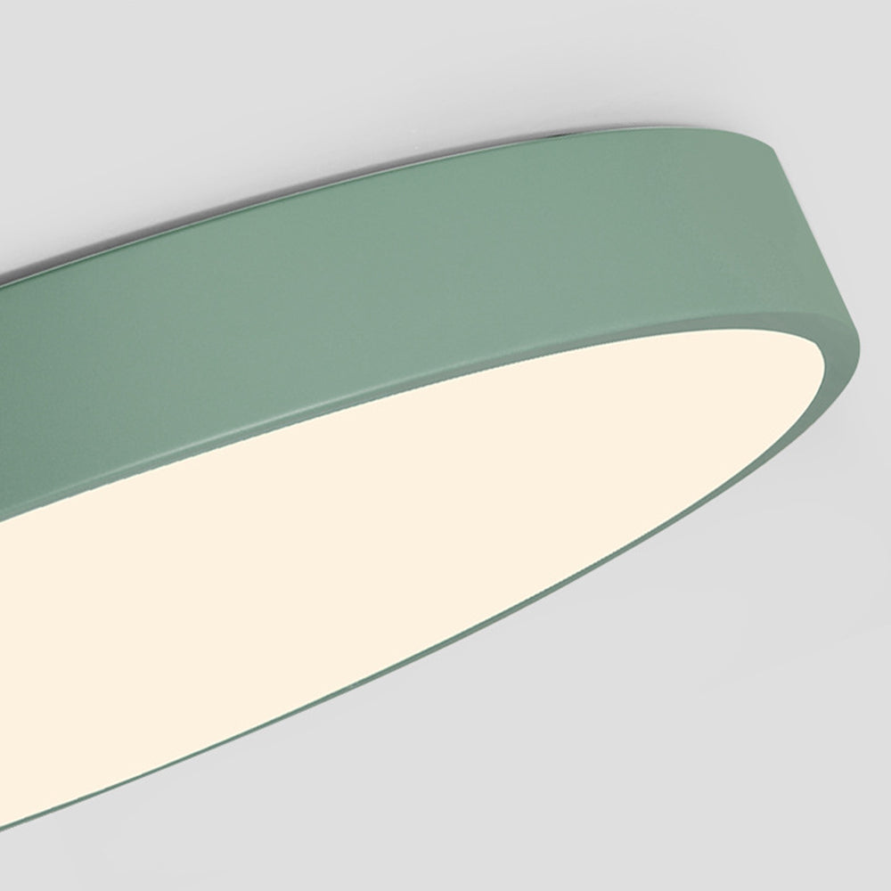 Plafonnier LED extra-plat 16 pouces rond en acrylique pour chambre, salon, cuisine, design contemporain ultra-fin, économie d'énergie