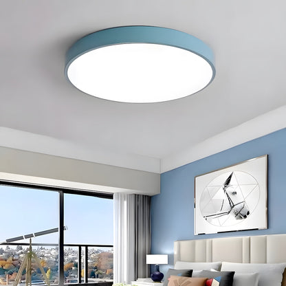 Plafonnier LED extra-plat 16 pouces rond en acrylique pour chambre, salon, cuisine, design contemporain ultra-fin, économie d'énergie