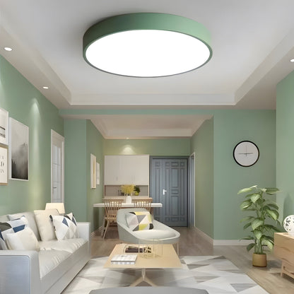 Plafonnier LED extra-plat 16 pouces rond en acrylique pour chambre, salon, cuisine, design contemporain ultra-fin, économie d'énergie