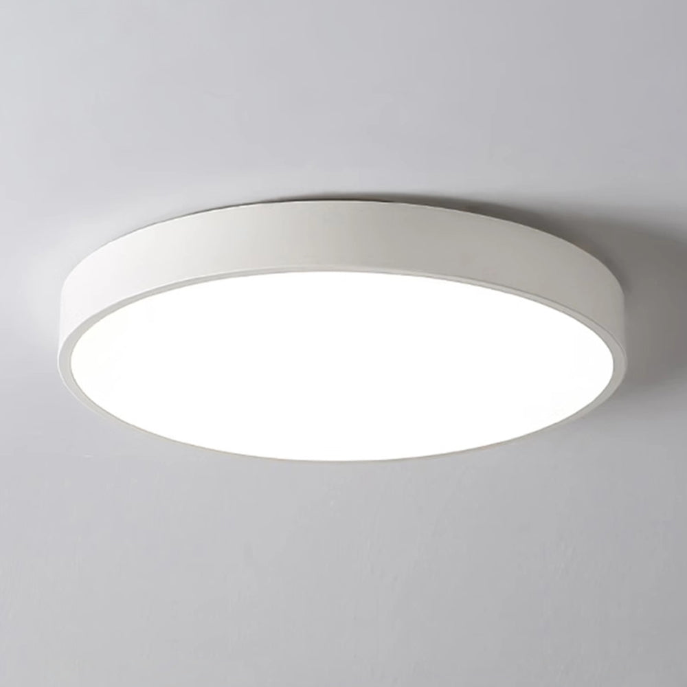 Plafonnier LED extra-plat 16 pouces rond en acrylique pour chambre, salon, cuisine, design contemporain ultra-fin, économie d'énergie