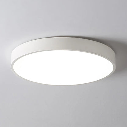 Plafonnier LED extra-plat 16 pouces rond en acrylique pour chambre, salon, cuisine, design contemporain ultra-fin, économie d'énergie