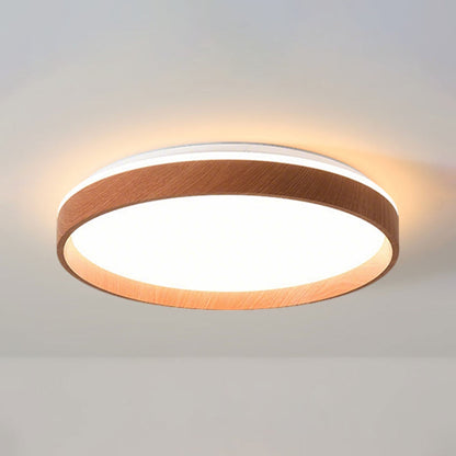 Plafonnier LED rond encastré 16 po en acrylique pour chambre à coucher salon éclairage intérieur moderne discret