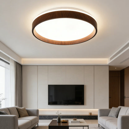 Plafonnier LED rond encastré 16 po en acrylique pour chambre à coucher salon éclairage intérieur moderne discret