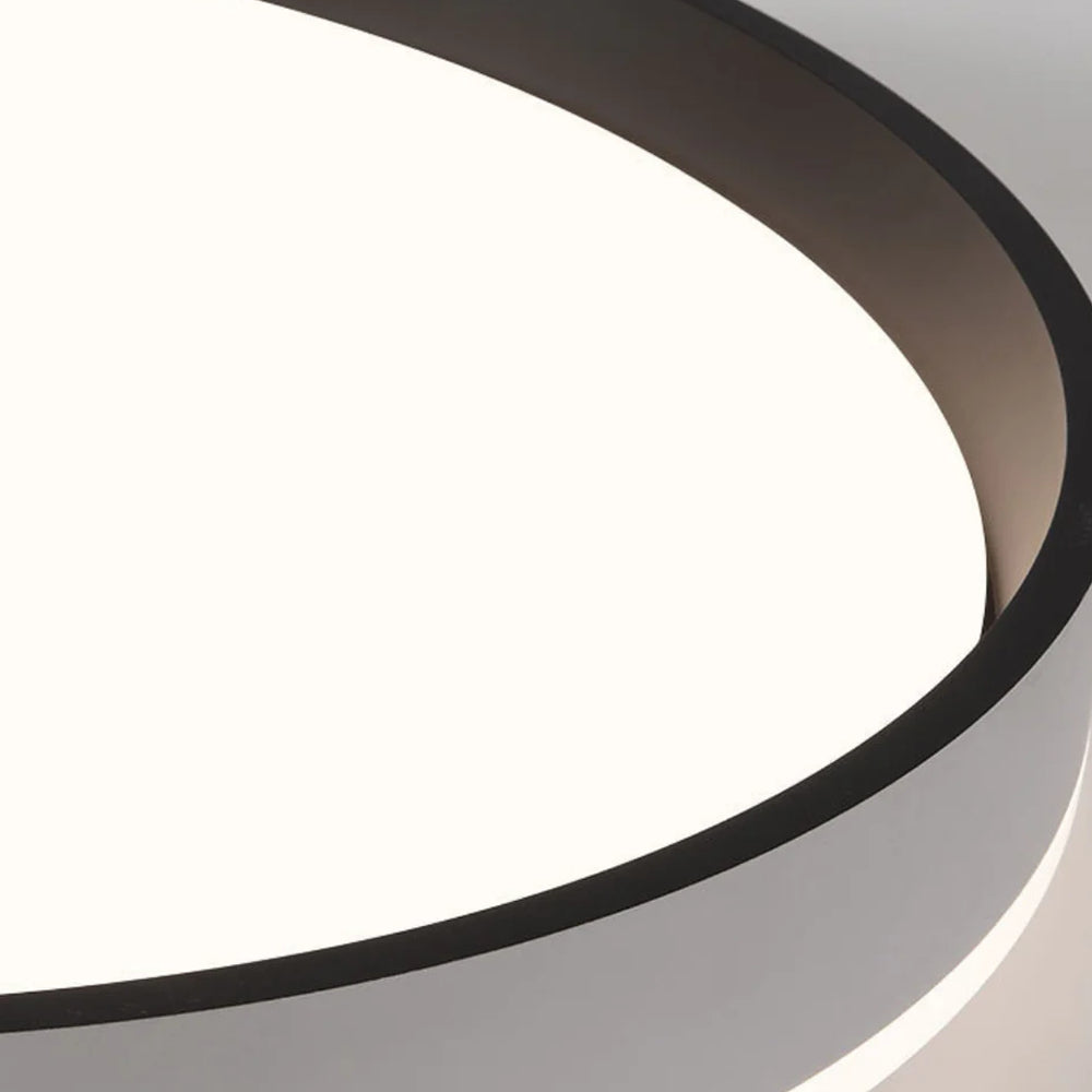 Plafonnier LED rond encastré 16 po en acrylique pour chambre à coucher salon éclairage intérieur moderne discret