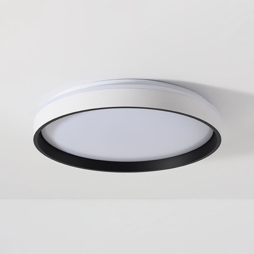 Plafonnier LED rond encastré 16 po en acrylique pour chambre à coucher salon éclairage intérieur moderne discret