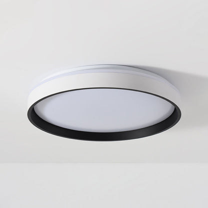 Plafonnier LED rond encastré 16 po en acrylique pour chambre à coucher salon éclairage intérieur moderne discret