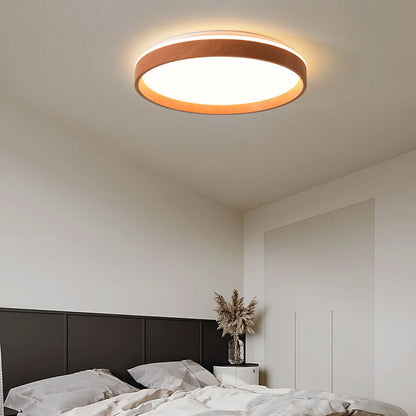 Plafonnier LED rond encastré 16 po en acrylique pour chambre à coucher salon éclairage intérieur moderne discret