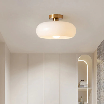 Amber Glass Dome Hanging Light 11 Inch for Kitchen Island Vintage Brass Fixture Dimmable E27 Dining Room Bedroom Overhead Adjustable Height