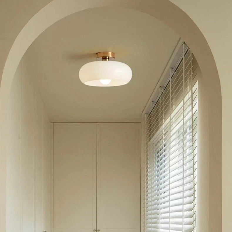 Hanging Dome Fixture 11-Inch Tinted Glass Hardwired Ceiling Drop Light for Kitchens Over Islands Bedrooms Breakfast Nooks Industrial Farmhou