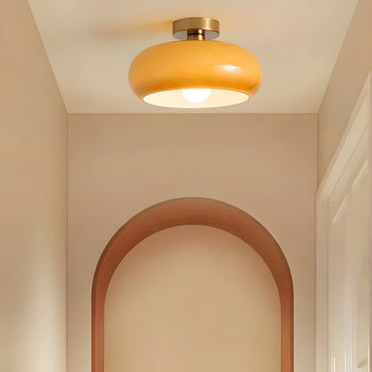 Hanging Dome Fixture 11-Inch Tinted Glass Hardwired Ceiling Drop Light for Kitchens Over Islands Bedrooms Breakfast Nooks Industrial Farmhou