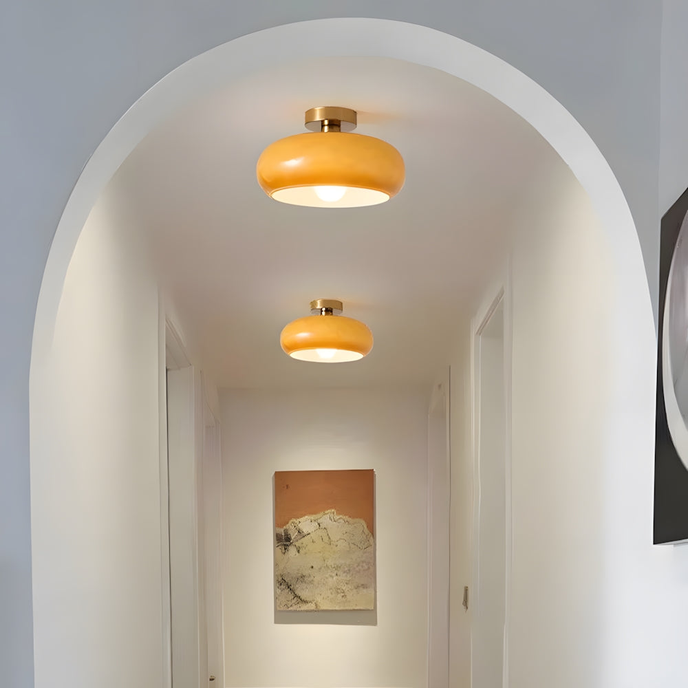 Hanging Dome Fixture 11-Inch Tinted Glass Hardwired Ceiling Drop Light for Kitchens Over Islands Bedrooms Breakfast Nooks Industrial Farmhou